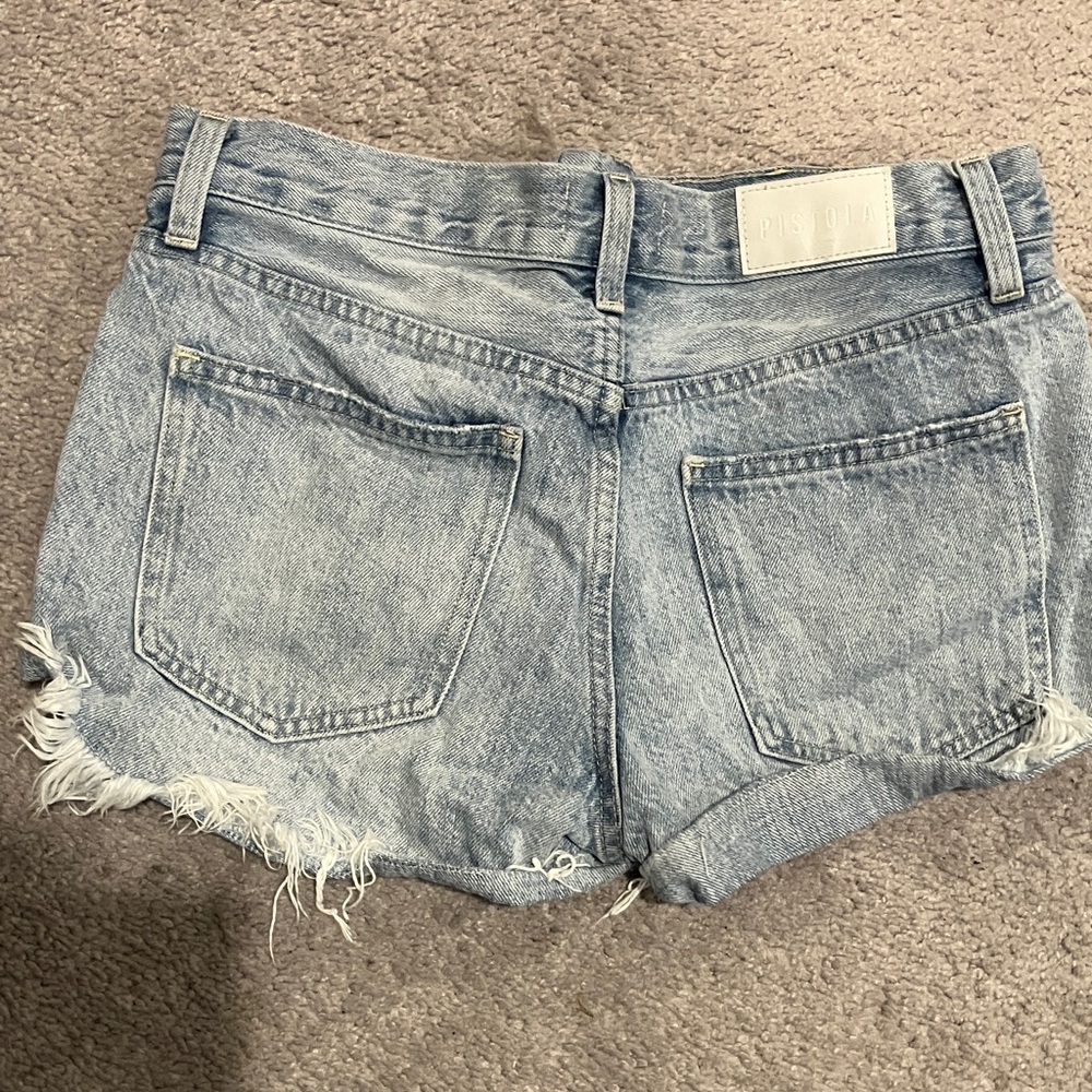 Pistola Distressed Denim Shorts - Picture 6 of 10